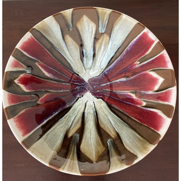 Matthew Patton Art Pottery Bowl Orcas Island Studio Wall Hanging‎ Signed Large
